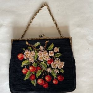 Vintage needlepoint handbag